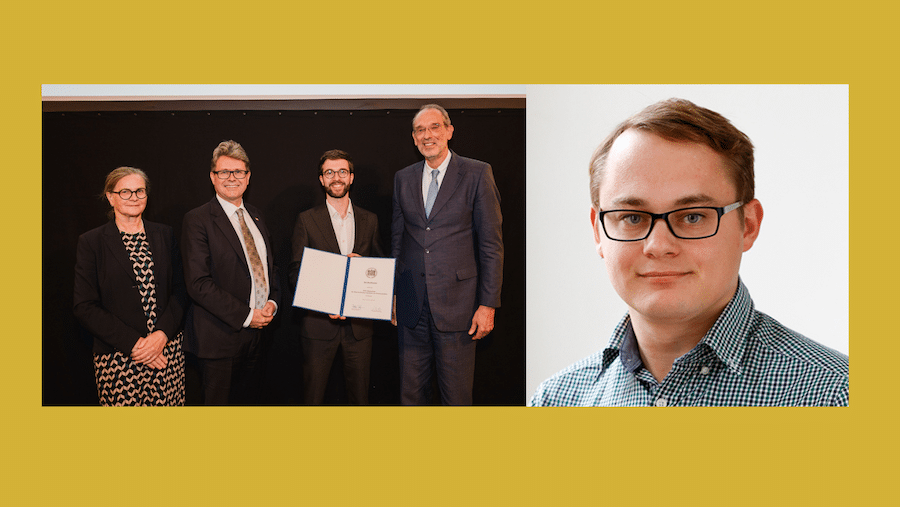 Two awards won by CSH researchers Jan Bachmann & Jan Korbel © ÖAW:Natascha Unkart & CSH