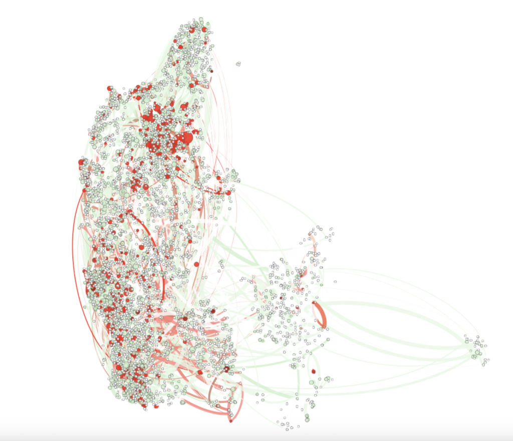 Salmonella Dublin_Map of cattle farms with movement records, Complexity Science Hub