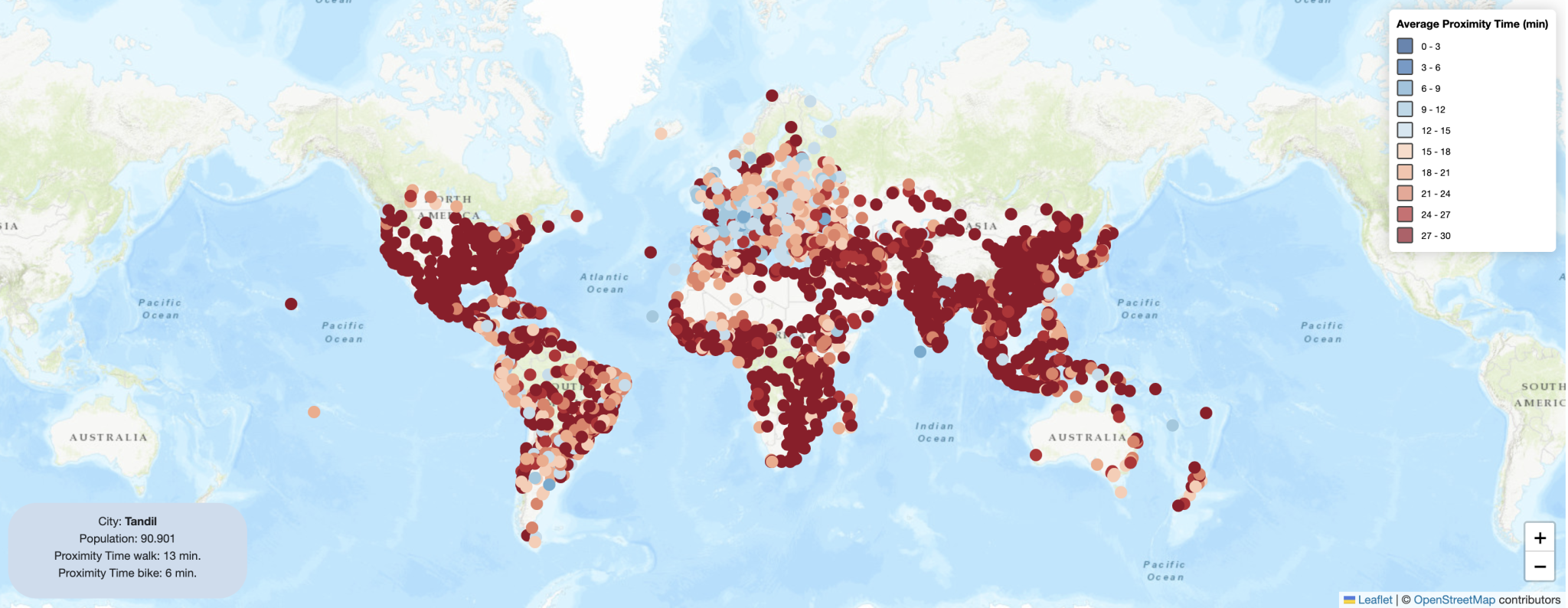 Complexity Science Hub's External Faculty member Vittorio Loreto provide a worldwide quantification of how close cities are to the ideal of the 15-minute city